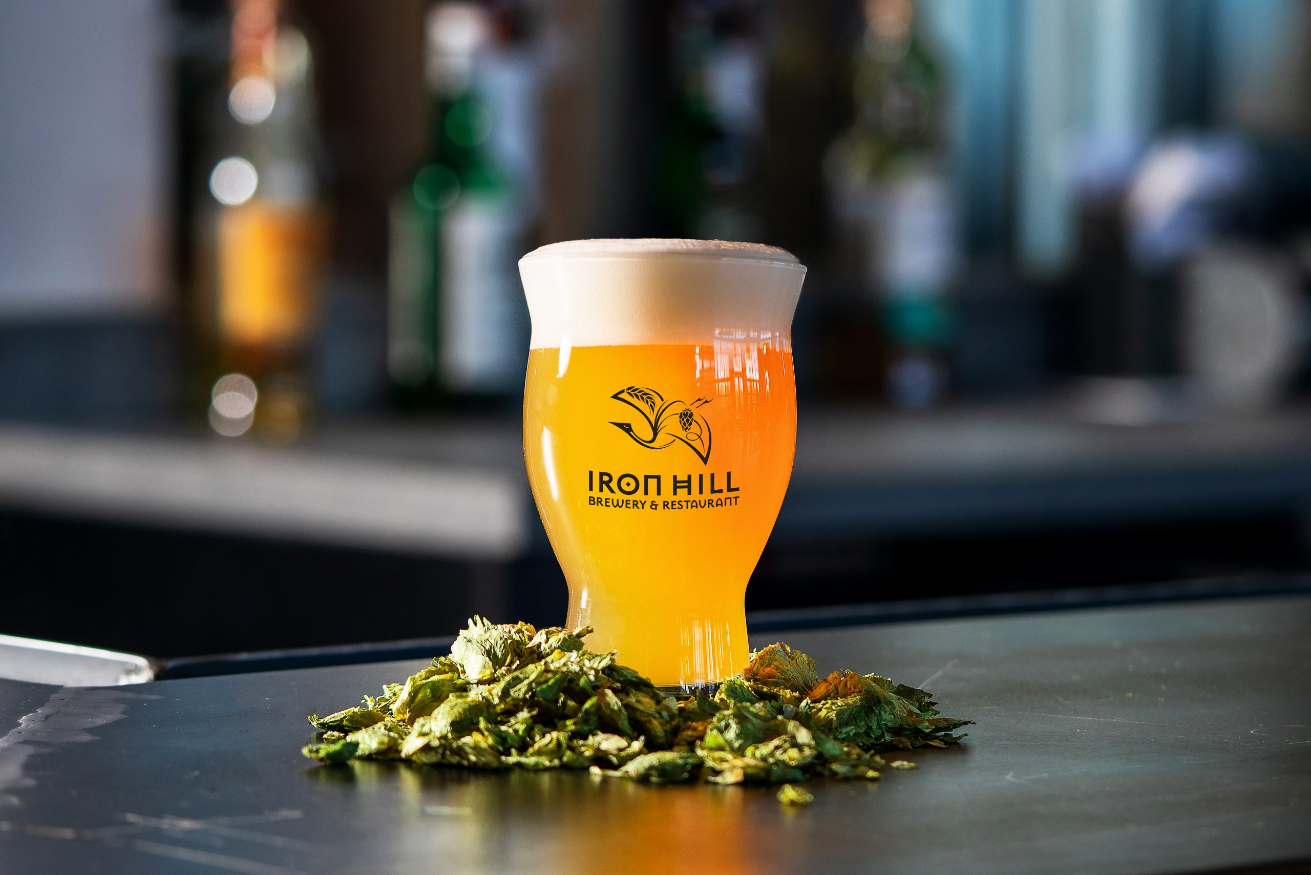 Iron Hill Brewery craft beer — freshly brewed with hops